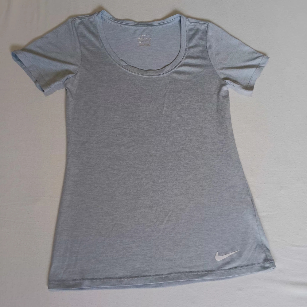 Nike Dri Fit Women's Sz XS Light Gray/Blue T-Shirt